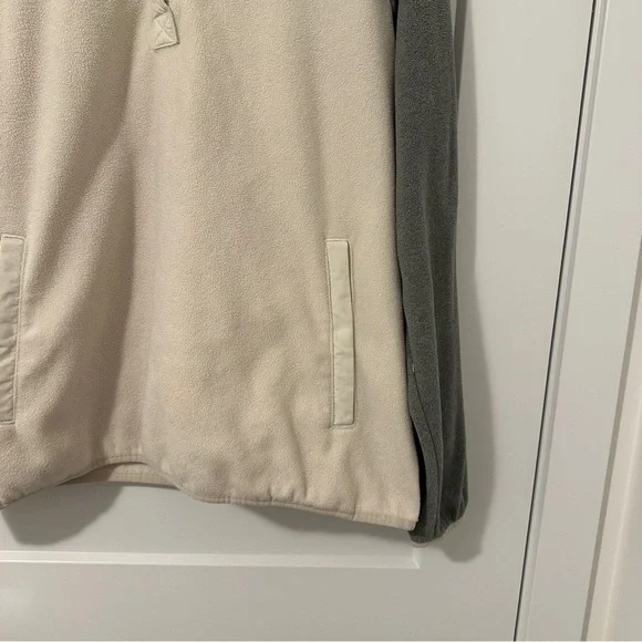 Columbia Sportswear Company Cream Grey Snap Fleece Pullover Sweater Size XL - Picture 5 of 12